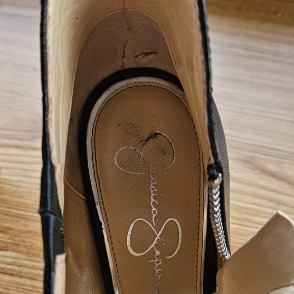 Jessica Simpson Black Women's Heels With Side Zip Size 7.5 - Picture 15 of 15